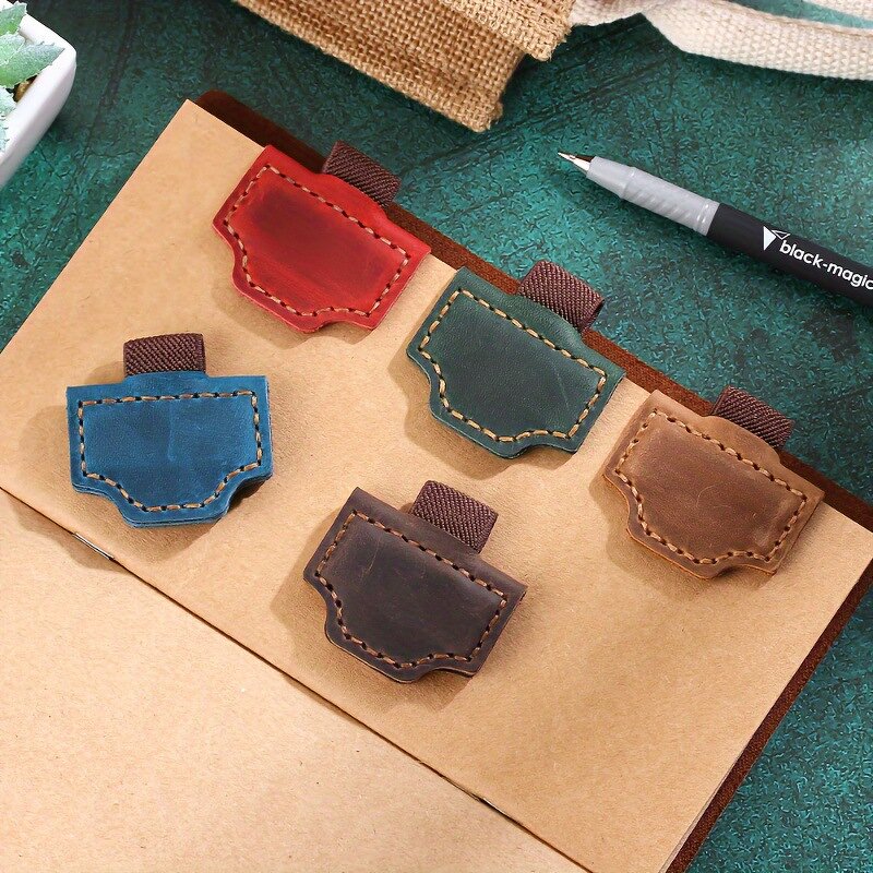 Pen Clip Factory - Custom Logo Magnetic Leather Holder Office Gift