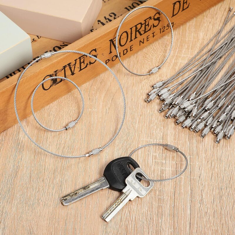 Key Ring Factory - Stainless Steel Wire Cable for ID Luggage Tags