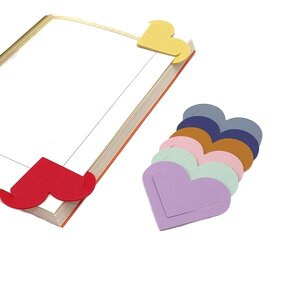 Bookmark Factory - Custom Logo Eco-Friendly Embossed Heart Shape