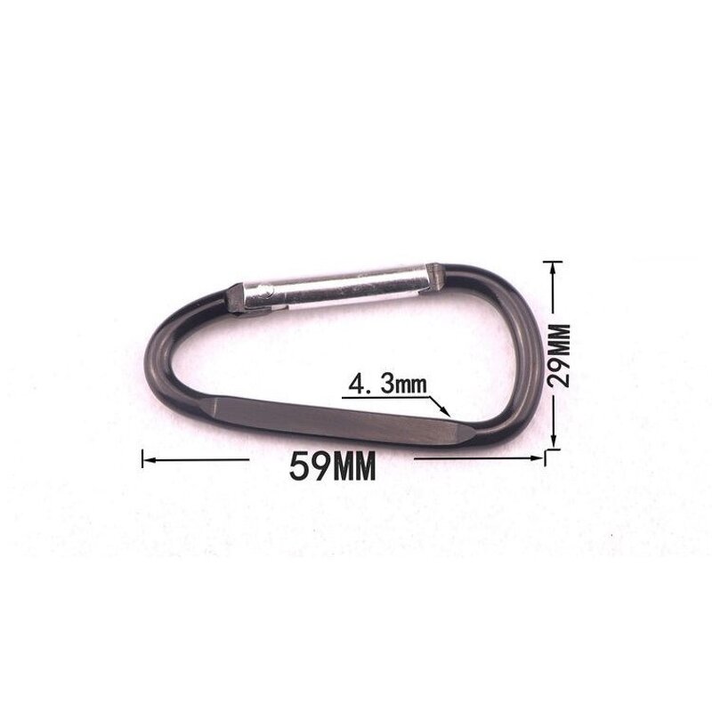 Carabiner Factory - Colorful Aluminum D-Ring Clip Outdoor Camping