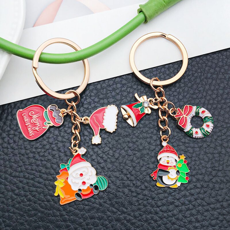 Keychain Factory - Christmas Festival Ornament Santa Snowflake Set