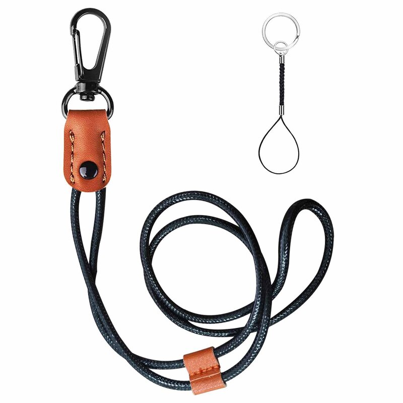 Lanyard Factory - Universal Adjustable Polyester with PU Leather Patch