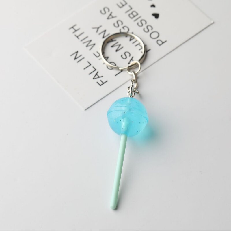 Keychain Factory - Mini 3D Colorful Candy Lollipop Charm Bag Pendant