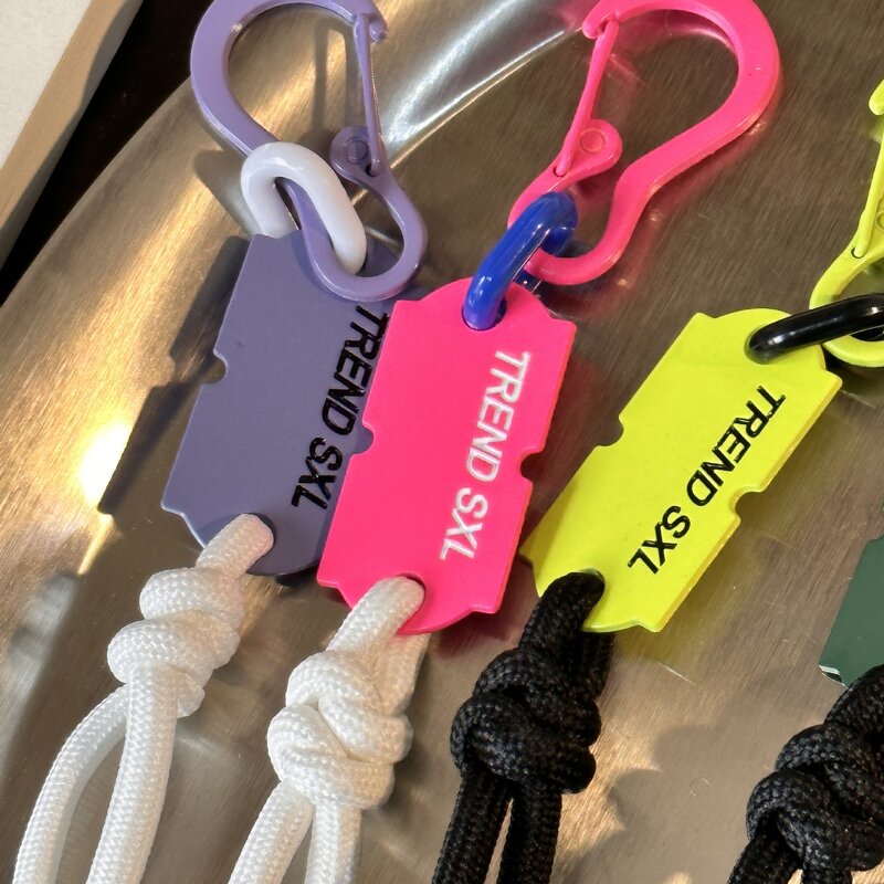 Key Ring Factory - Colorful Fashion Carabiner Tag Rope Strap