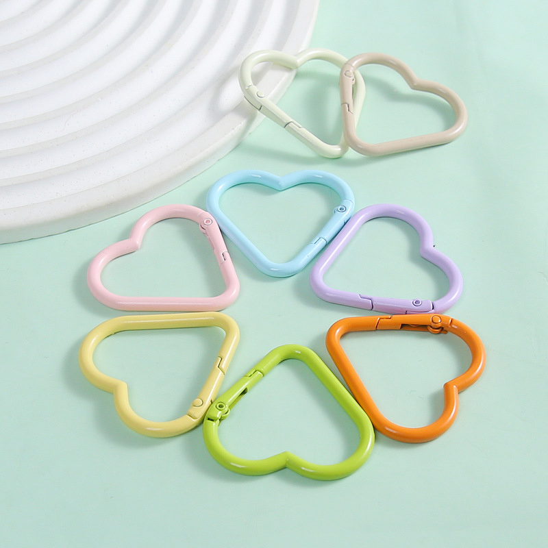 Pendant Factory - Alloy Open Ring with Big Love Spring for Buckle