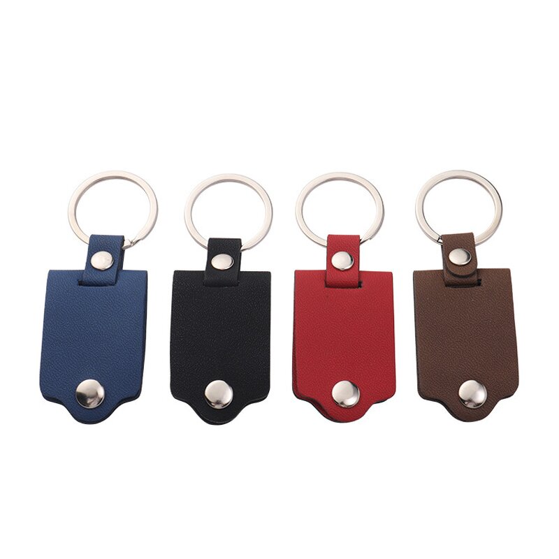 Keychain Factory - Custom Laser Engraved Folding Leather Photo Holder