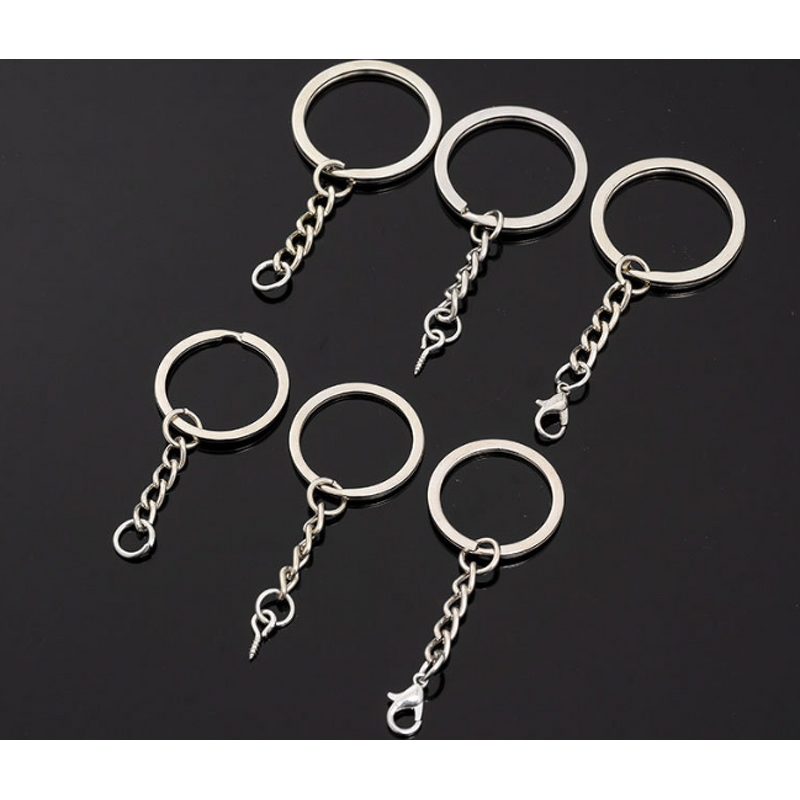 Key Chain Ring Factory - 25mm 30mm Nickel Free Flat Jump Rings