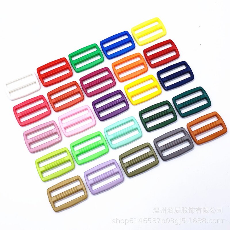 Buckle Factory - 3-Position Ladder Lock Colorful Plastic Adjustable