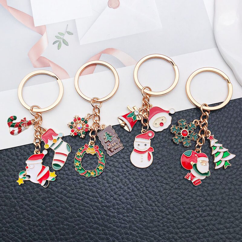 Keychain Factory - Christmas Festival Ornament Santa Snowflake Set