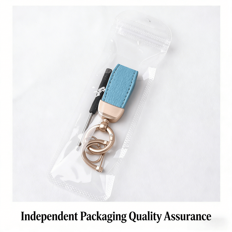 Keychain Factory - High-end Leather Ring Colorful Metal Car Keyring