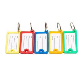 Keychain Factory - Hotel Room Luggage PP Plastic square Key Tag