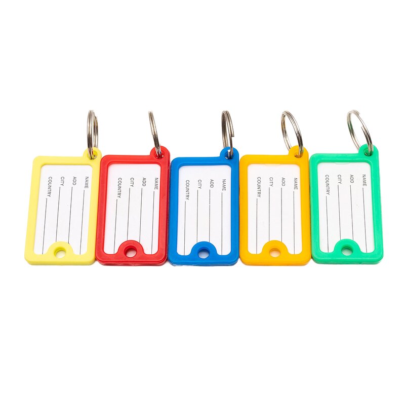 Keychain Factory - Hotel Room Luggage PP Plastic square Key Tag