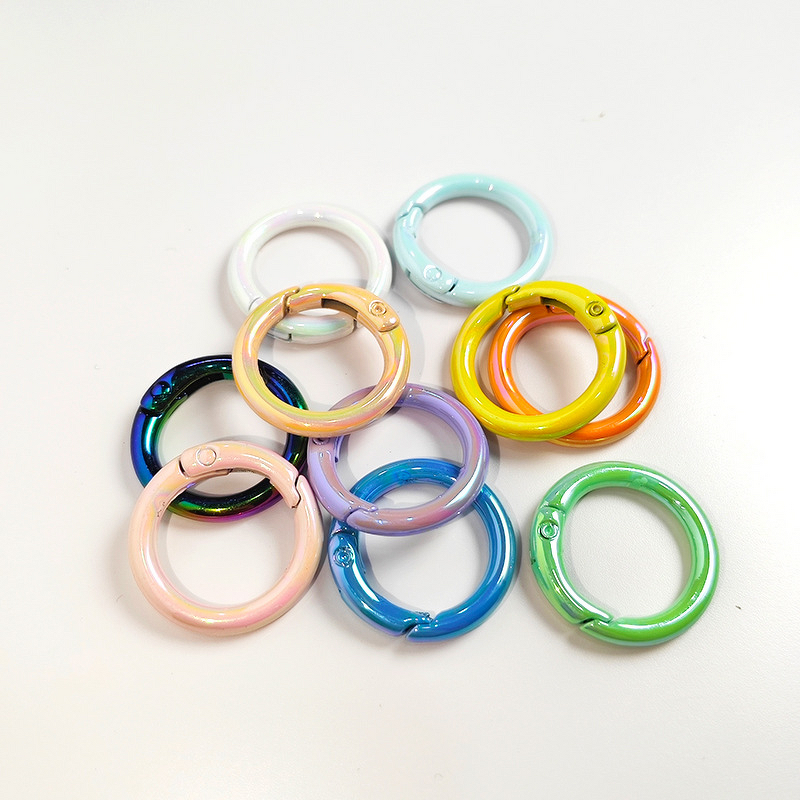 Clasp Factory - UV Electroplated Colorful Round Spring AB Color
