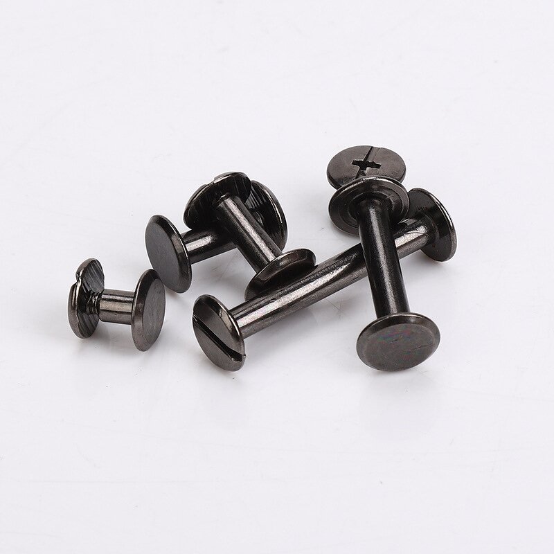 Chicago Screws Factory - Gun Metal Black Binding Posts Rivets