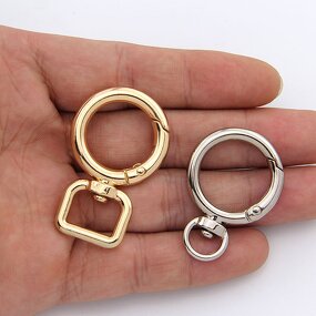 Key Ring Factory - Zinc Alloy Spring Multi-functional Open Circle