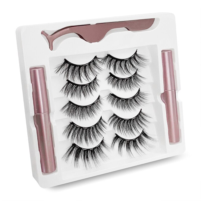 Magnetic Eyelashes Set Factory - Wholesale 3D with Packaging Box
