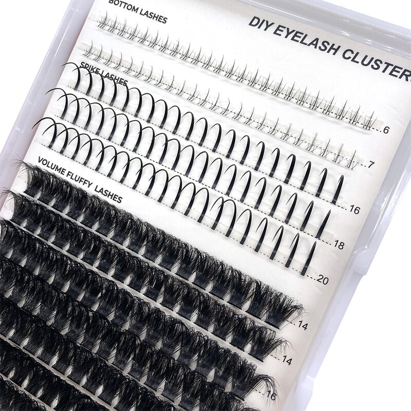 Wispy Faux Mink Lash Clusters Factory - Wholesale J/CC Curl
