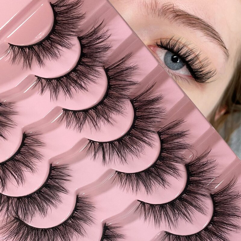 Faux Mink Eyelashes Factory - 7 Pairs 3D Soft Strip