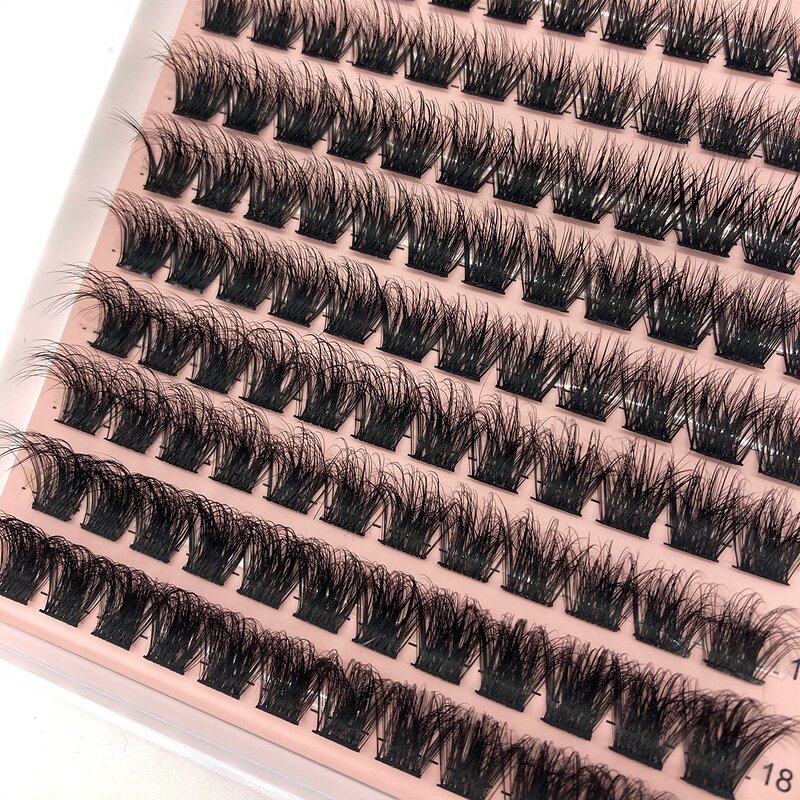 Wispy Faux Mink Lash Clusters Factory - Wholesale J/CC Curl