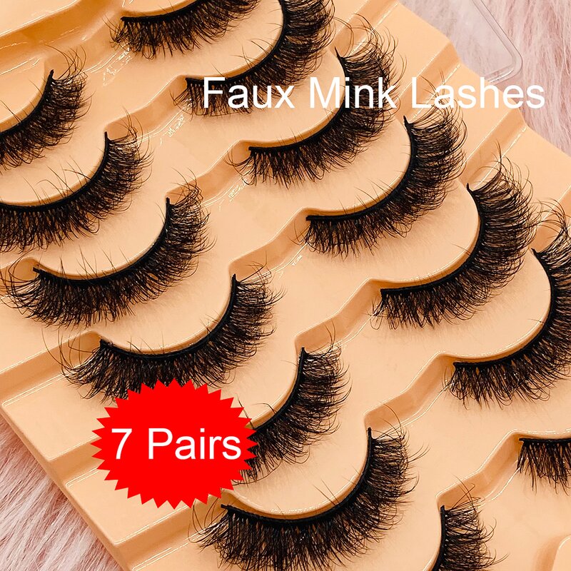 Faux Mink Lashes Factory - Wholesale 7 Pair Private Logo