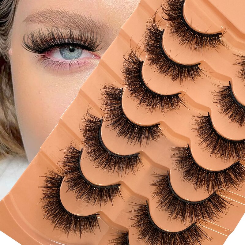 Faux Mink Eyelashes Factory - 7 Pairs 3D Soft Strip