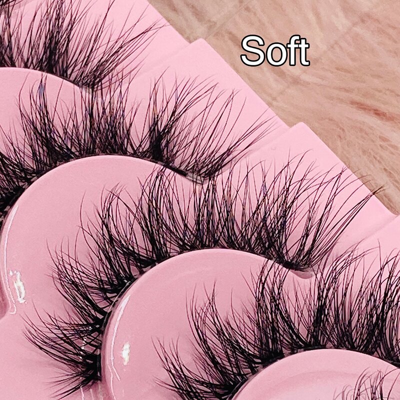 Faux Mink Strip Lashes Factory - Wholesale 10 Pairs 3D Fluffy