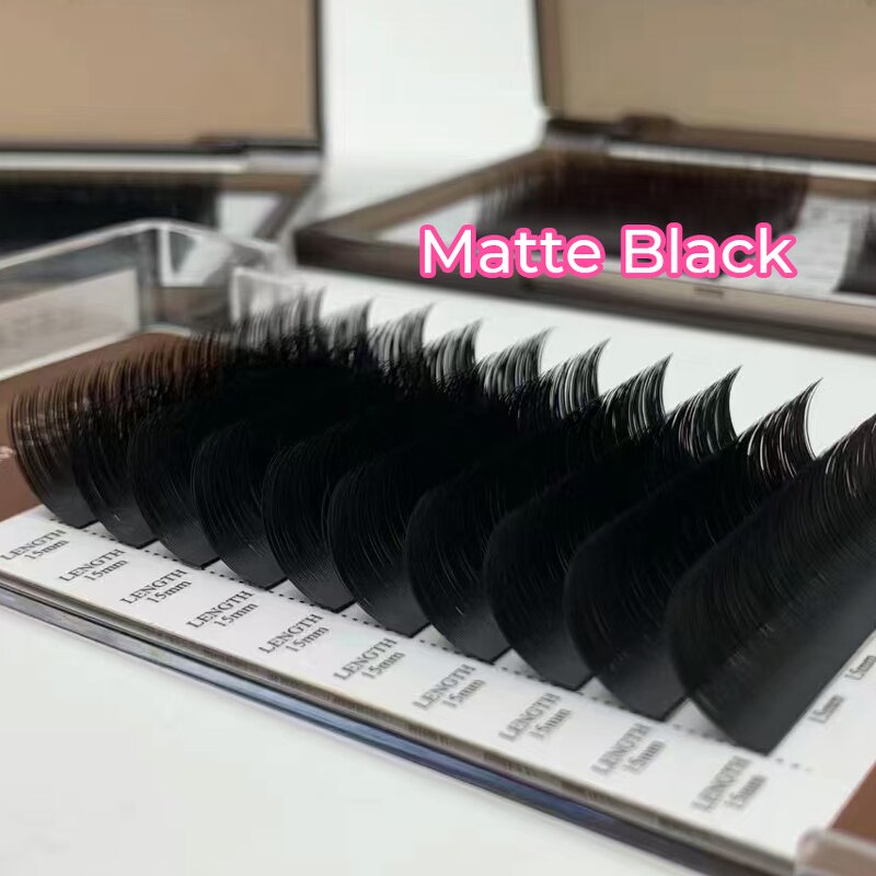 Korean Eyelash Extensions Factory - Wholesale PBT Dark Black