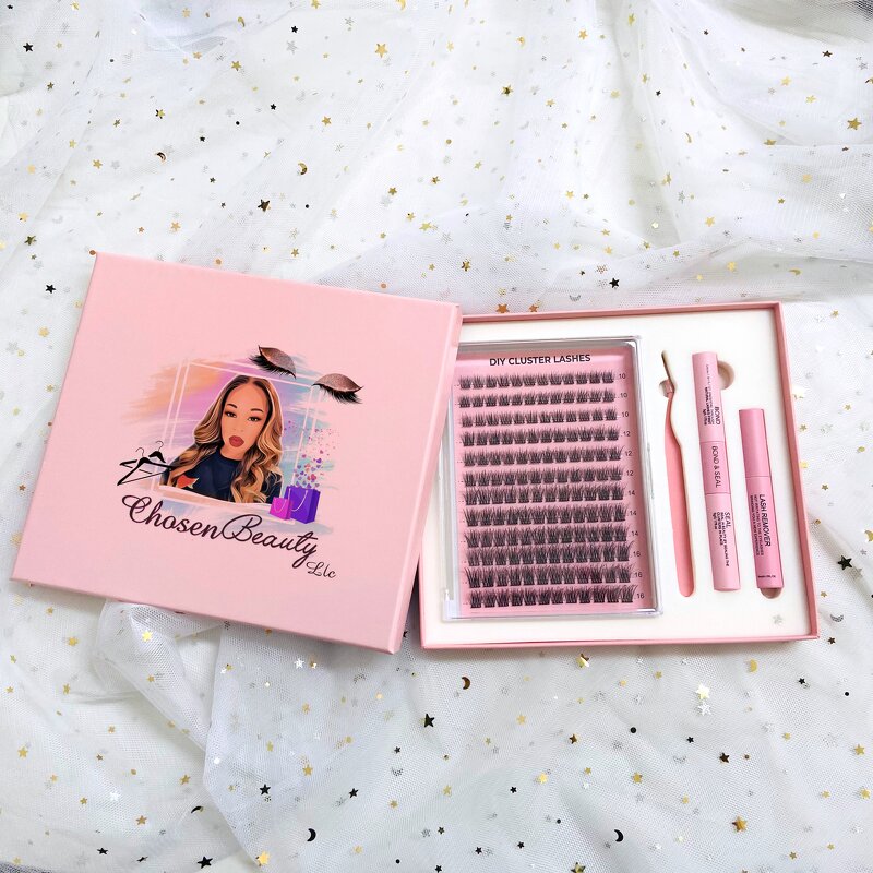 Lash Cluster Kit Factory - DIY Big Pack Box with Handle