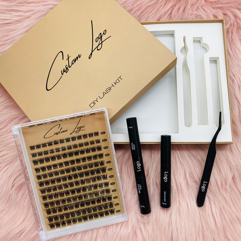 Long Puffy Lash Clusters Factory - Private Label Softest Kit