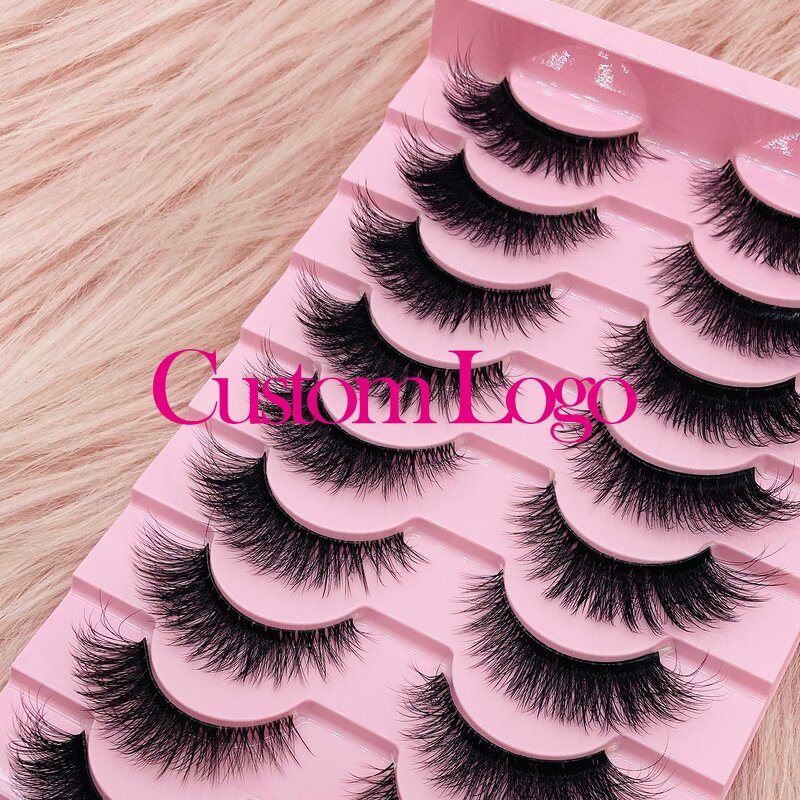 Half Lashes Factory - Wholesale 14 Pairs Clear Band Short