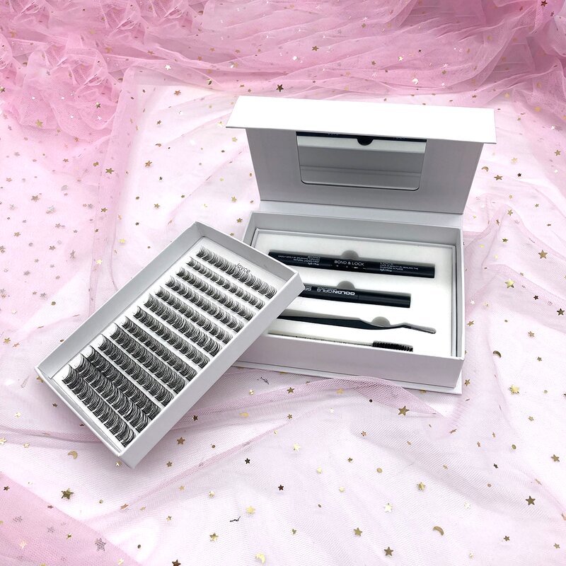 Cashmere Lash Cluster Kit Factory - C Curl Wispy 3D Volume