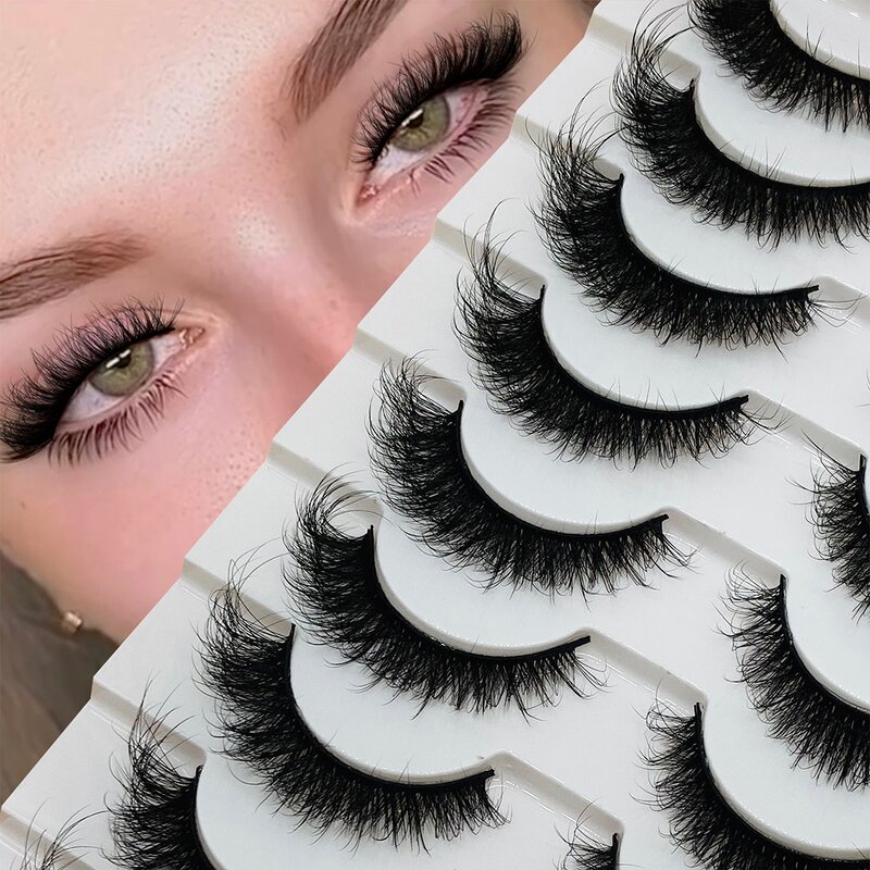 Faux Mink Strip Lashes Factory - Wholesale 10 Pairs 3D Fluffy