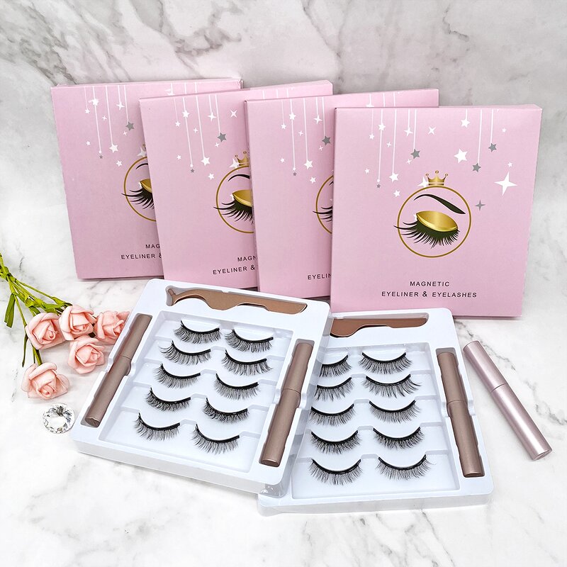 Magnetic Eyelashes Set Factory - Wholesale 3D with Packaging Box
