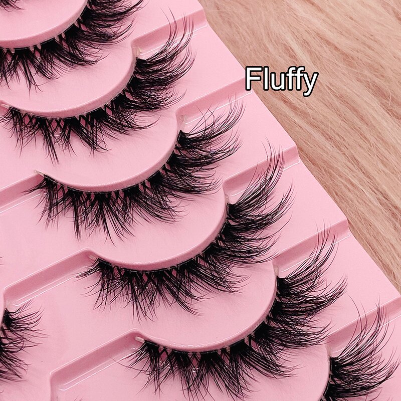 Faux Mink Strip Lashes Factory - Wholesale 10 Pairs 3D Fluffy