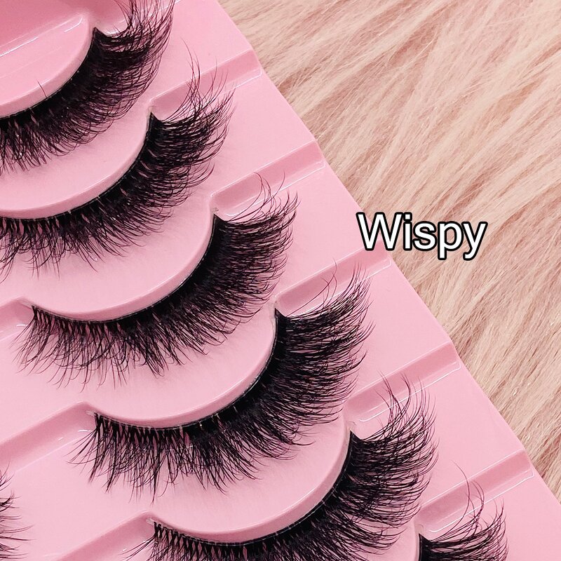 Half Lashes Factory - Wholesale 14 Pairs Clear Band Short