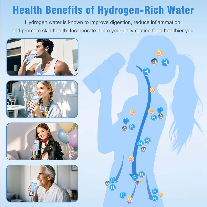 Hydrogen Water Bottle Factory - OEM/ODM Portable Generator Glass Bottle