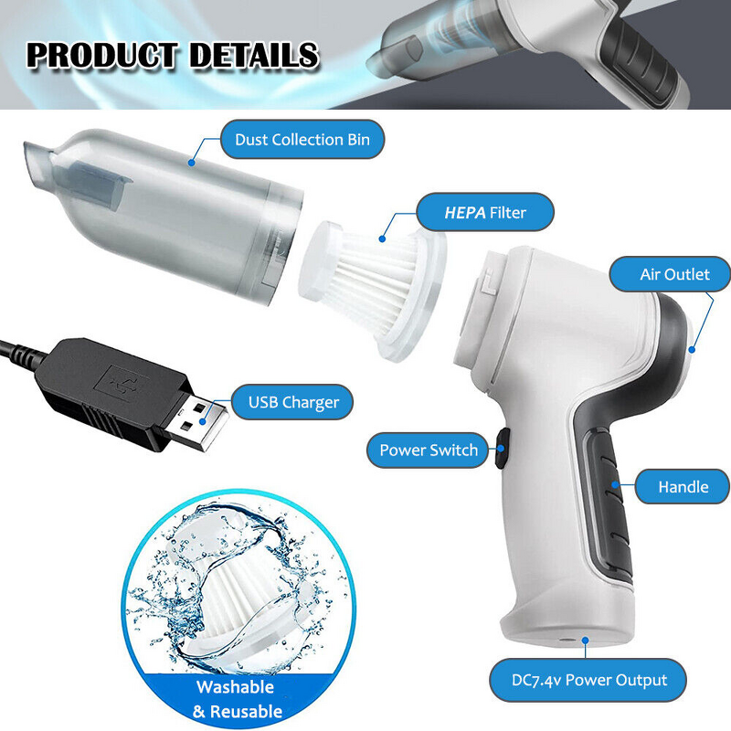 Car Vacuum Cleaner Manufacturer - Portable Cordless Handheld Cleaner