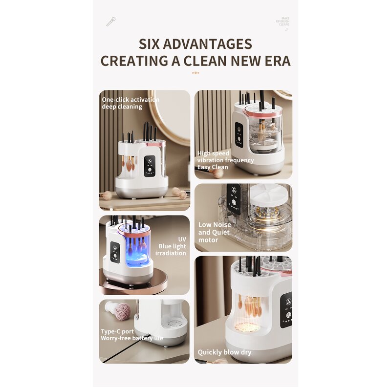 Makeup Brush Cleaner Manufacturer - OEM Custom Automatic UV Machine