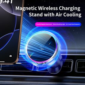 Vacuum Suction Car Phone Holder Supplier - Magnetic Wireless Charger OEM