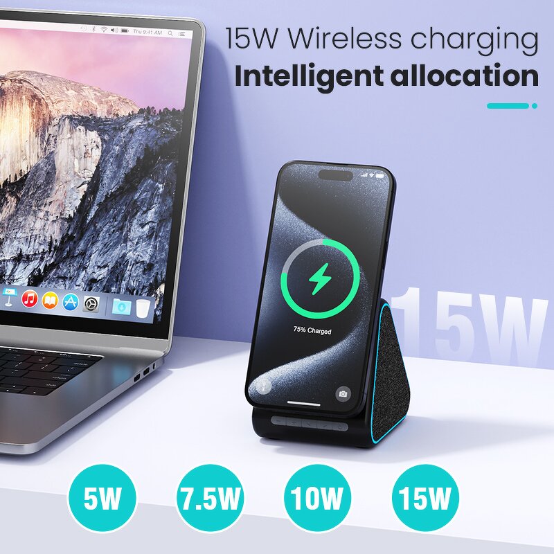 3 in 1 Phone Stand Charger Supplier - 15W Multifunctional Desktop OEM