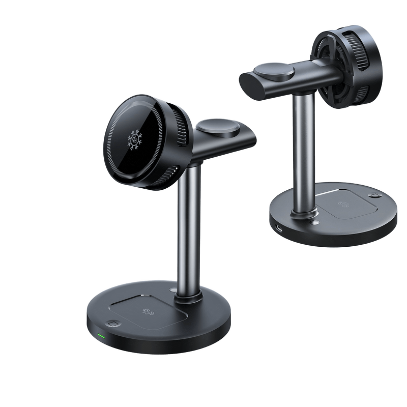 Aluminum 4 in 1 Wireless Charger Supplier - OEM Cooling Fan Station