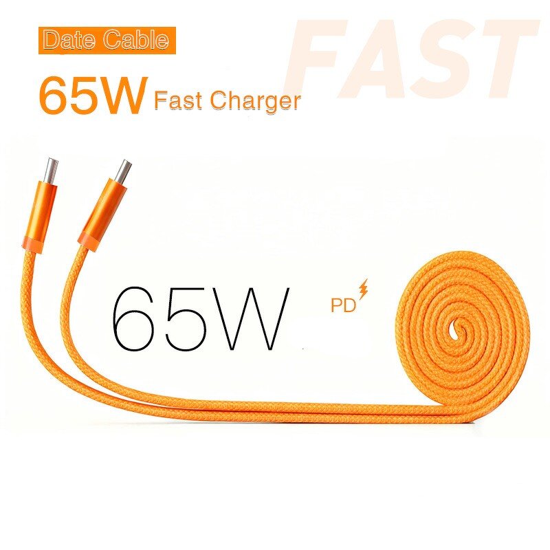 PD65W Type C Charger Cable Factory - 1M 2M Fast 480Mbps OEM