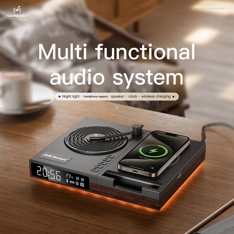 Wireless Charger Speaker Manufacturer - OEM BT Clock Night Light