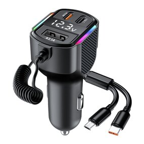 4 in 1 Car Wireless Charger Supplier - PD60W Retractable OEM