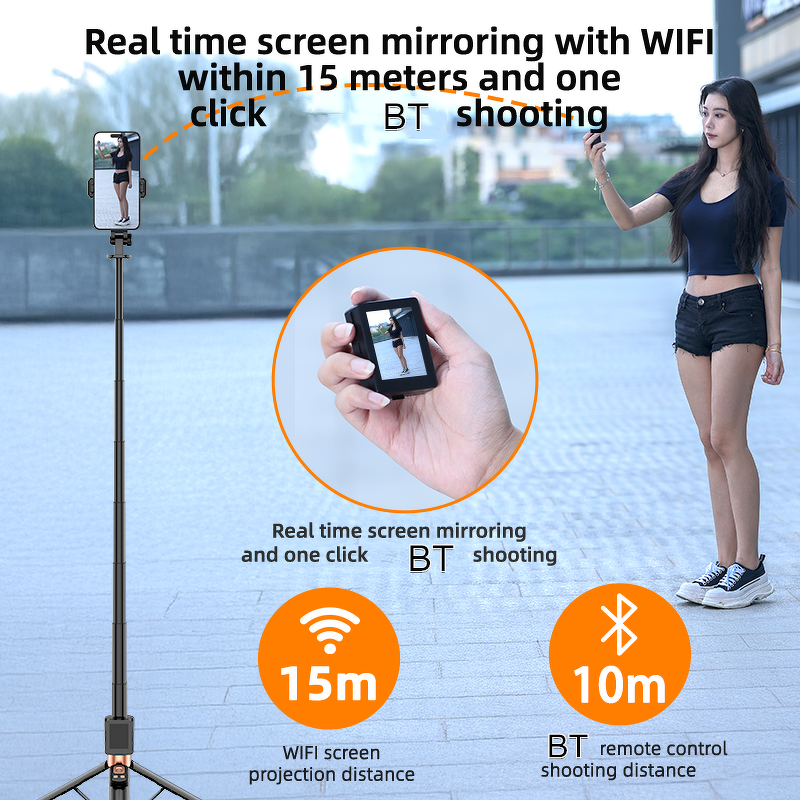 Mobile Camera Projector Supplier - BT Remote Selfie Stick OEM