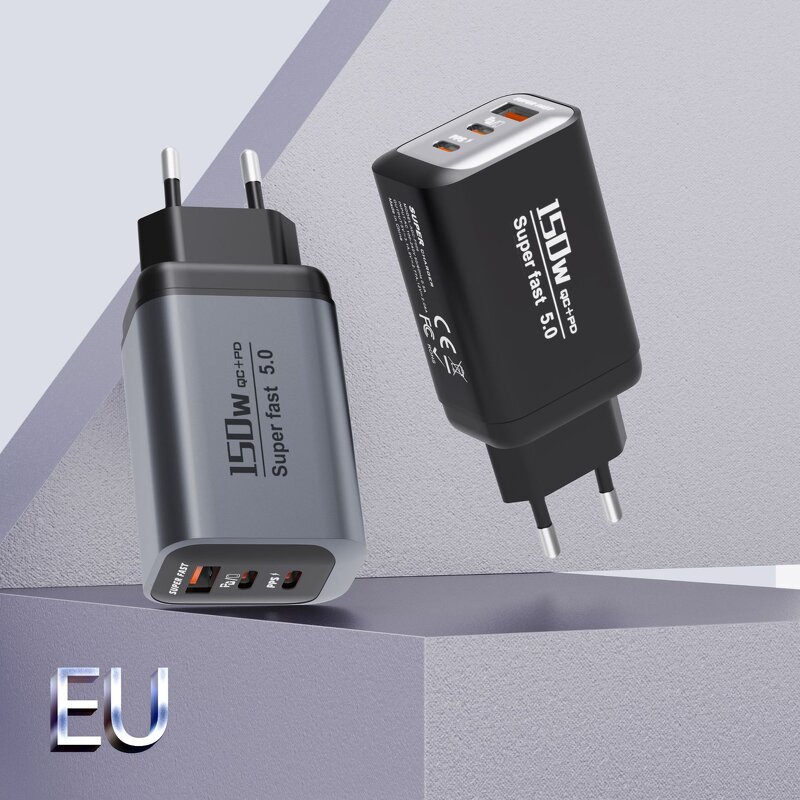 USB C Wall Charger Supplier - 150W 3 Port Fast Charger Wholesale