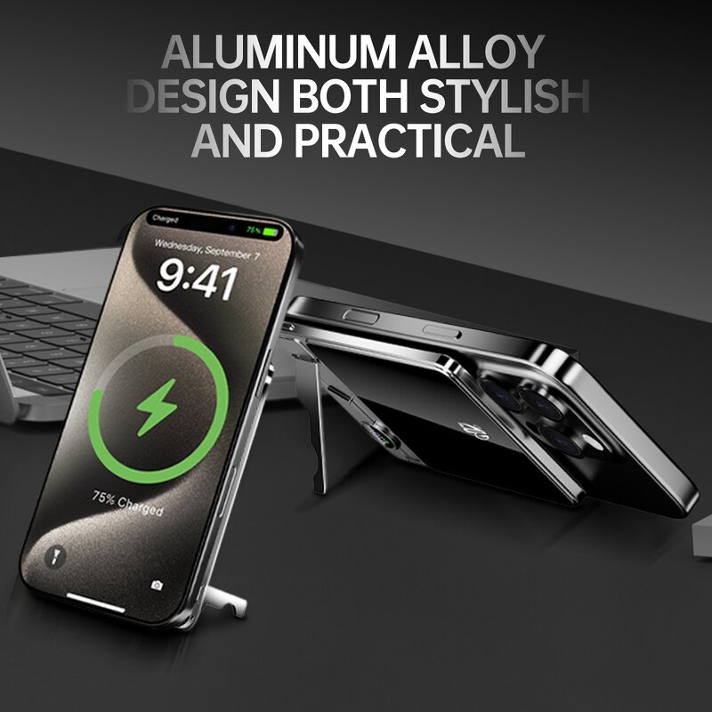 Magnetic Power Bank Supplier - Custom Logo PD20w Ultra-Thin OEM