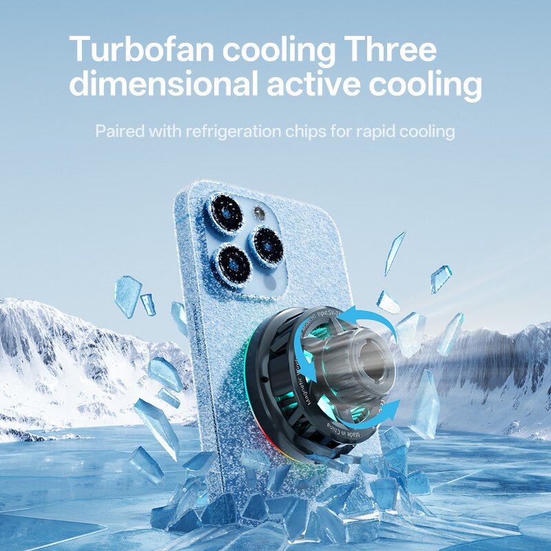 AI Gaming Phone Cooler Supplier - Smart Temp Control LED Display OEM