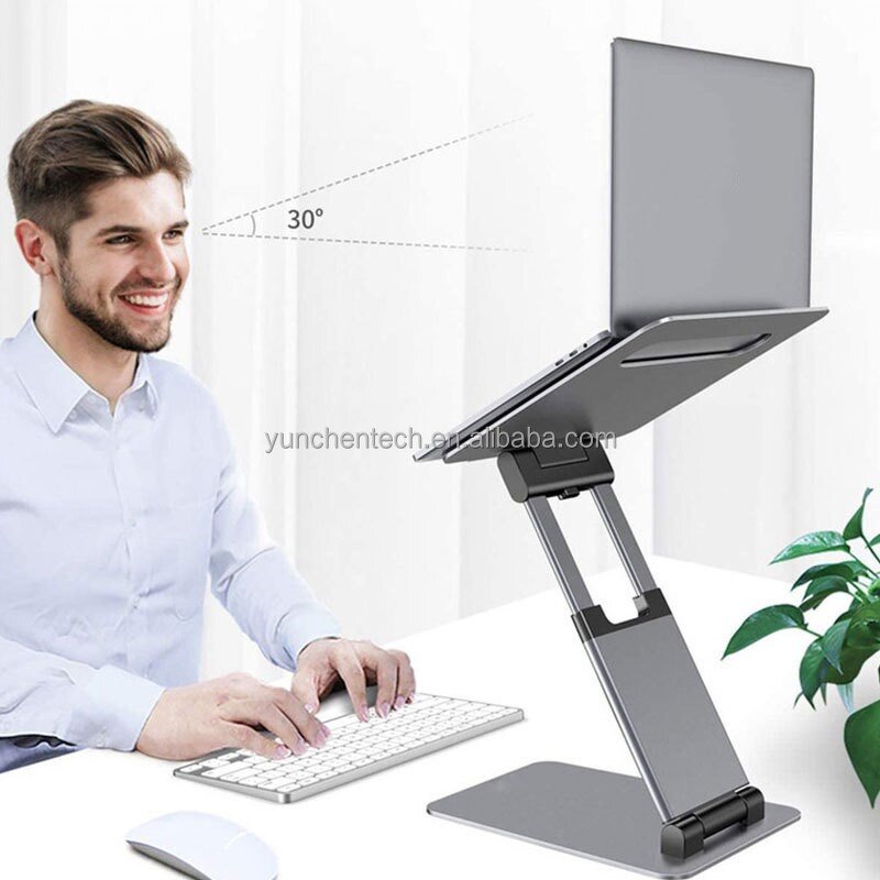Adjustable Laptop Stand Factory - Foldable Aluminum Desk Holder OEM
