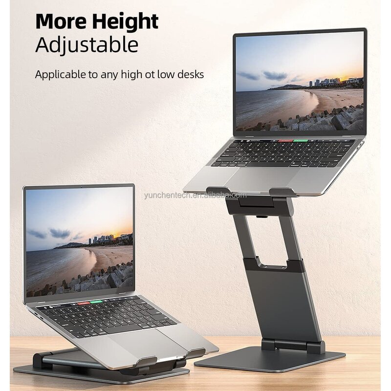 Adjustable Laptop Stand Factory - Foldable Aluminum Desk Holder OEM